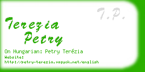 terezia petry business card